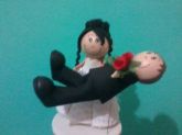 Casal de noivos com 20cm de altura